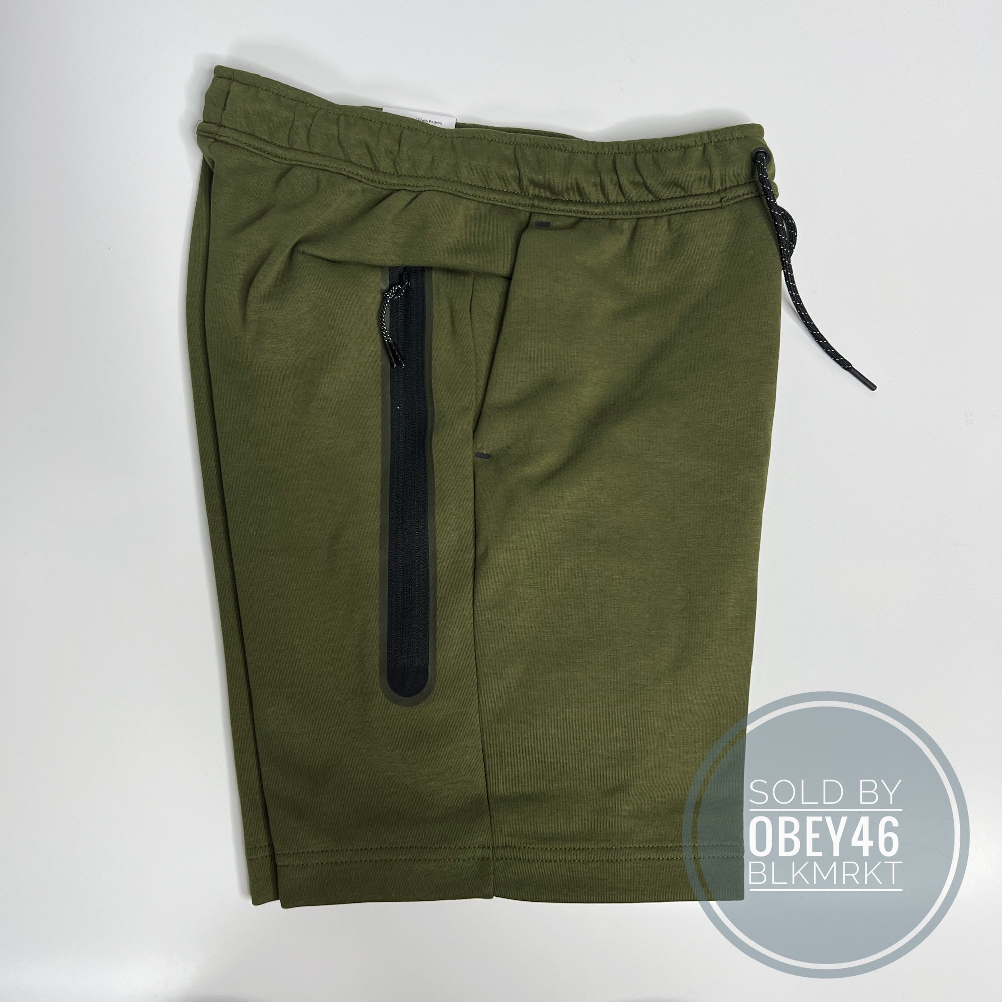 Nike Men's Sportswear Tech Fleece Shorts Olive Green SZ XS | SidelineSwap