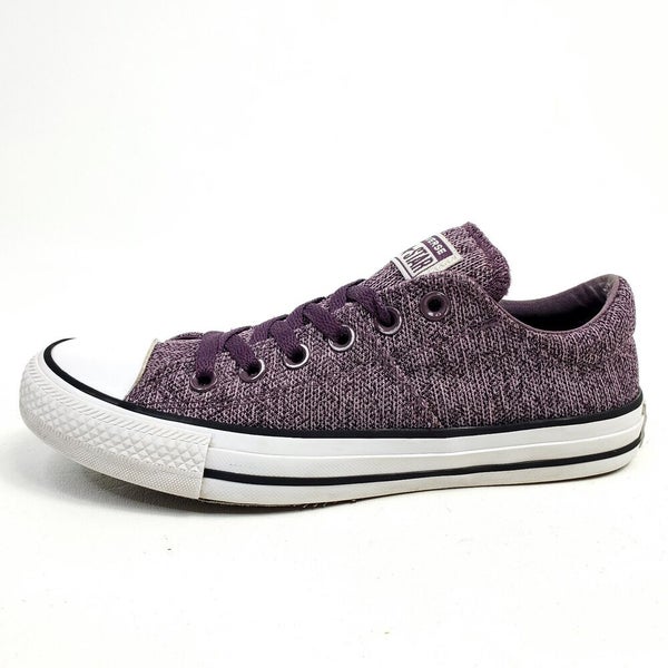 Converse Womens Shoes Madison Ox Size 8 Canvas Burgundy Maroon Sneakers  561764F | SidelineSwap