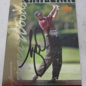 Tiger Woods Autographed Rookie Card