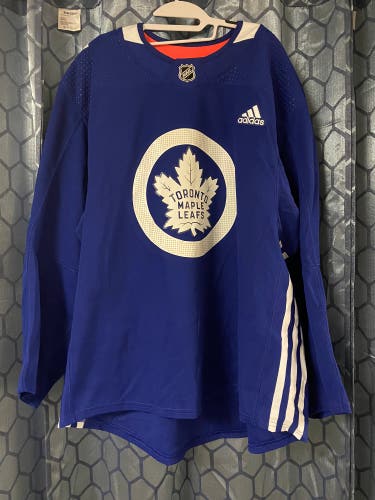 Pro Stock Toronto Maple Leafs Practice Jersey- Blue (2018 NHL Stadium Series) Size 58 w/LOA