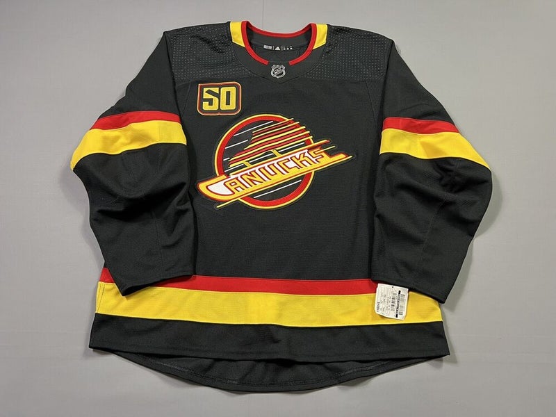 The Vancouver Canucks are bringing back their Black Skate jerseys for their  50th anniversary