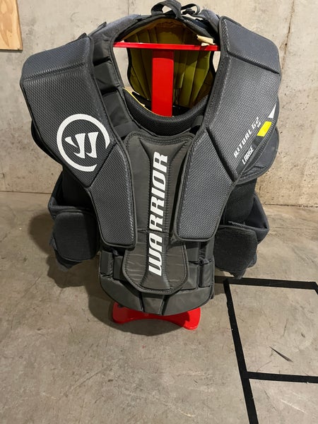 Used Large Warrior Ritual G2 Goalie Chest Protector + Free Smoking Monkey Jersey