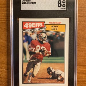 1987 Topps Jerry Rice #115 Grade 8 Vintage