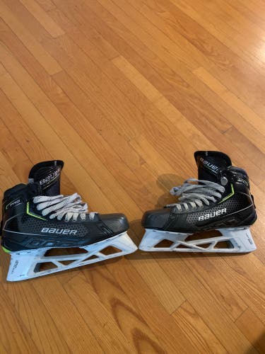 Used Bauer Regular Width Pro Stock Size 12 Pro Hockey Goalie Skates