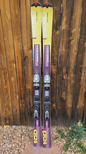 Used Women's 160 cm All Mountain CR24 Skis With Bindings Max Din 12