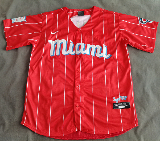 Rojas Miami Marlins jersey red Medium