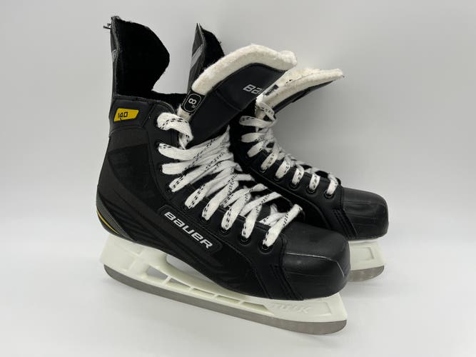 SENIOR Bauer Supreme 140 Ice Hockey Skates D&R Regular 9.5 CLEAN