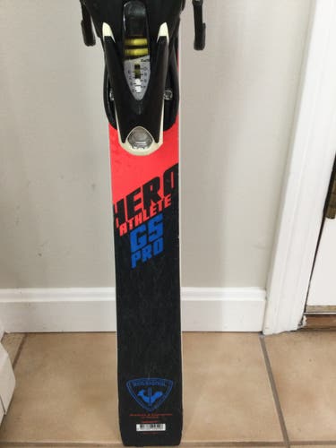 Used 2019 Rossignol 158 cm Racing Hero Athlete GS Skis With Bindings