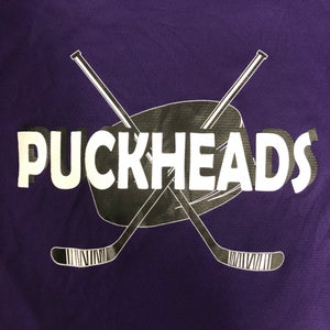 PUCKHEADS mens small purple jersey