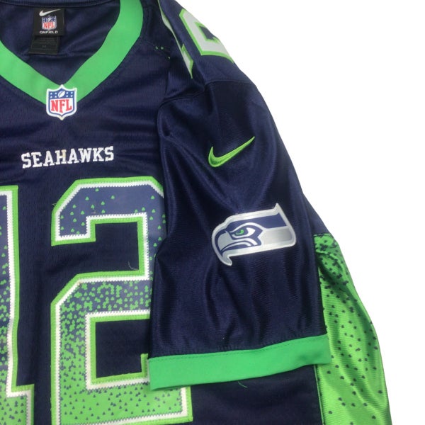 Nike NFL Seattle Seahawks 12th Man jersey. Stitched graphic. Large