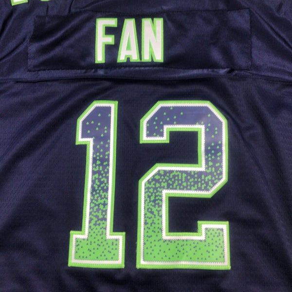 Nike NFL Seattle Seahawks 12th Man jersey. Stitched graphic. Large