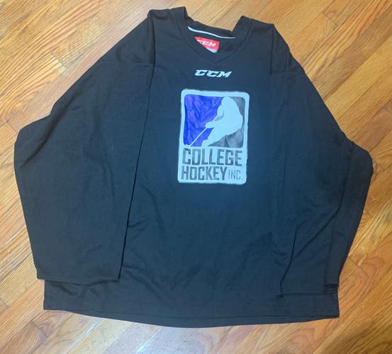 Black College Hockey INC Goalie Cut CCM Jersey