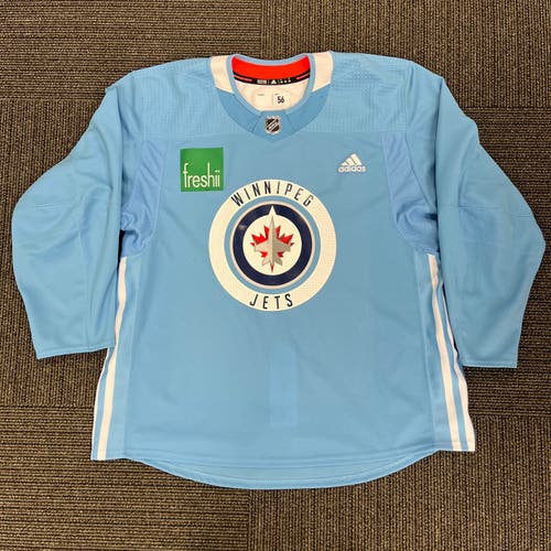 Winnipeg Jets Pro Stock Adidas Practice Jersey Made In Canada + FREE SOCKS!
