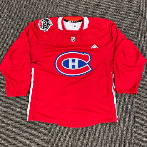 Montreal Canadiens Pro Stock Adidas NHL 100 Classic Practice Jersey Made In Canada