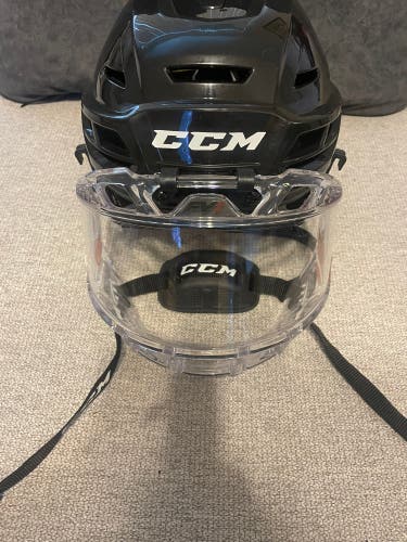Used CCM Tacks 310 Hockey Helmet with CCM FV1 Full Face Visor