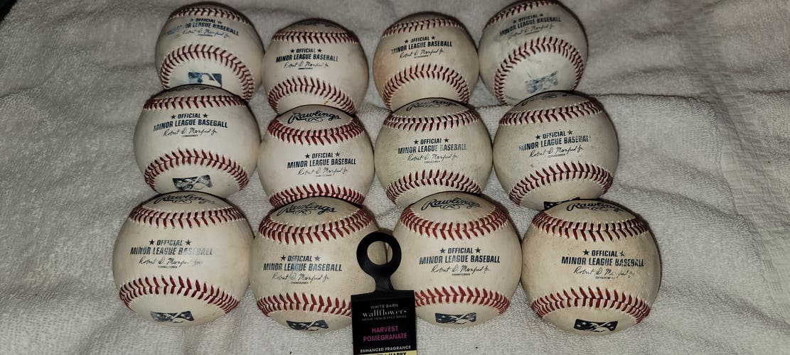 Used Rawlings Official Minor League Baseballs 12 Pack (1 Dozen)