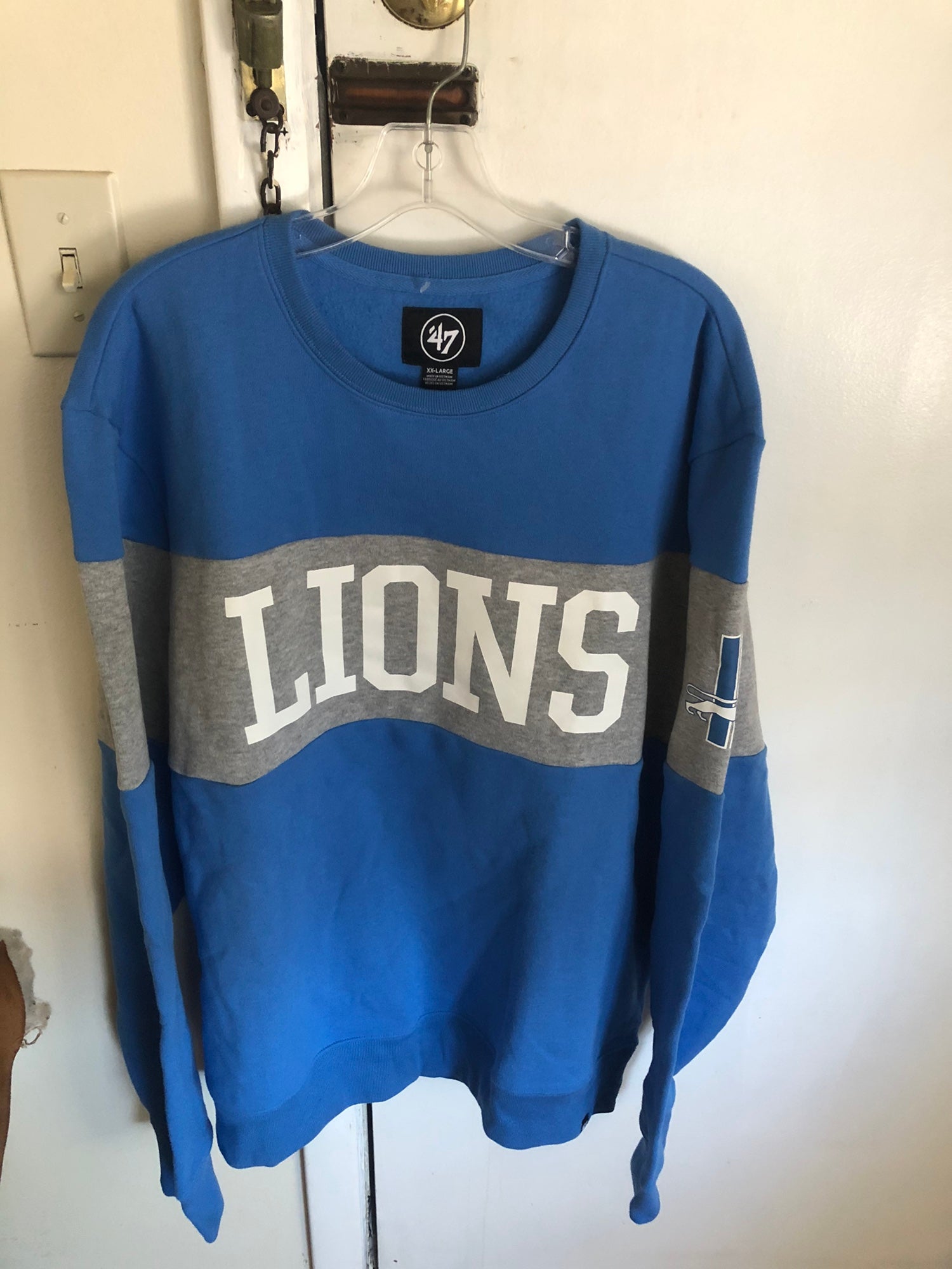 Detroit Lions 47 Brand Men's NFL Crew Sweatshirt XXL