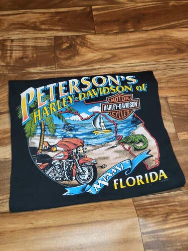 Vintage Rare 2002 Harley Davidson Florida Nature Beach Shirt Size L