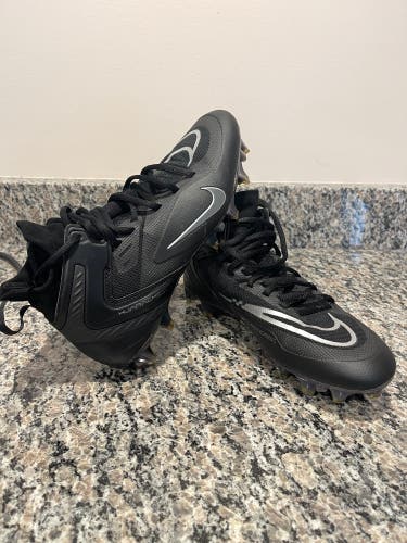 Nike Alpha Huarache 8 Elite Lacrosse Cleats Black