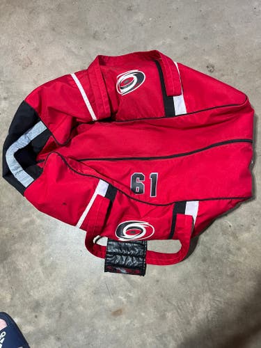 Pro Stock Carolina Hurricanes Player Equipment Bag Used