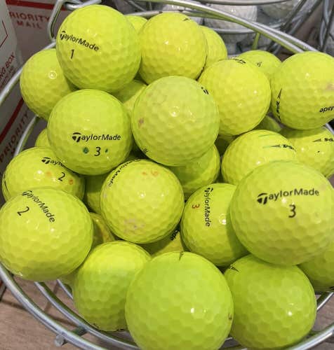 36 TaylorMade TP5/ TP5x Yellow AAA (3A) Used Golf Balls - FREE Shipping