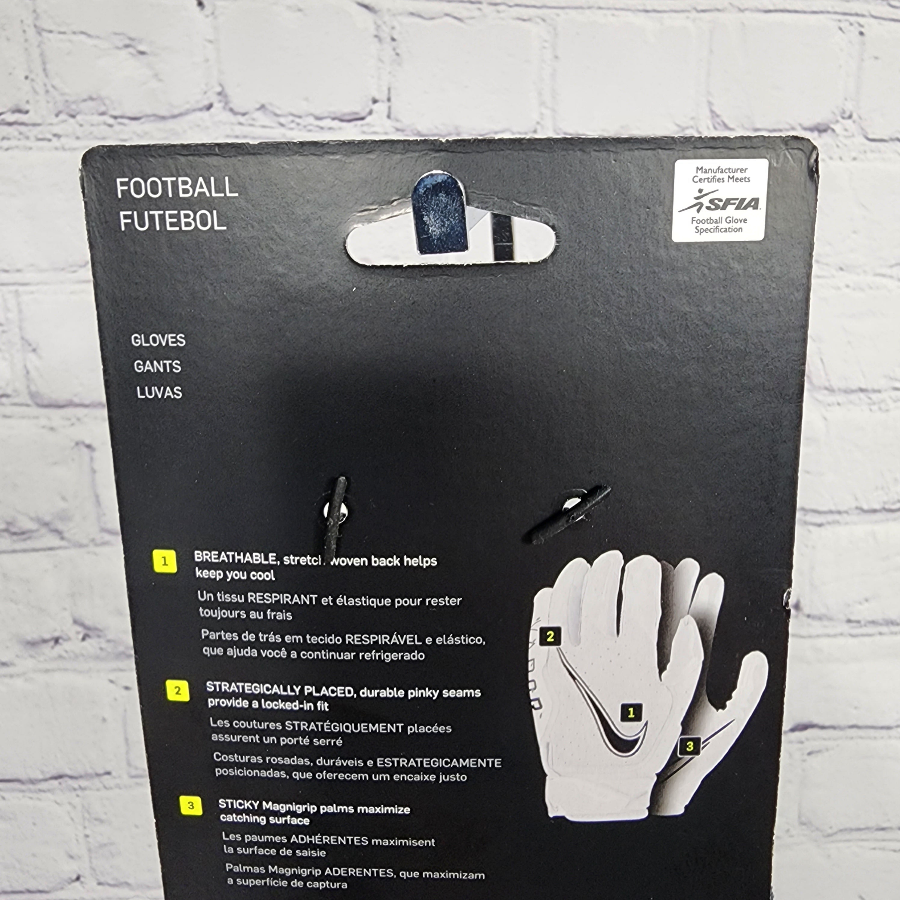 Nike Football - The Nike Vapor Jet Men's Football Gloves are made with  Magni-grip technology for a flexible feel that sticks to the ball. With  perforations between the fingers and an adjustable