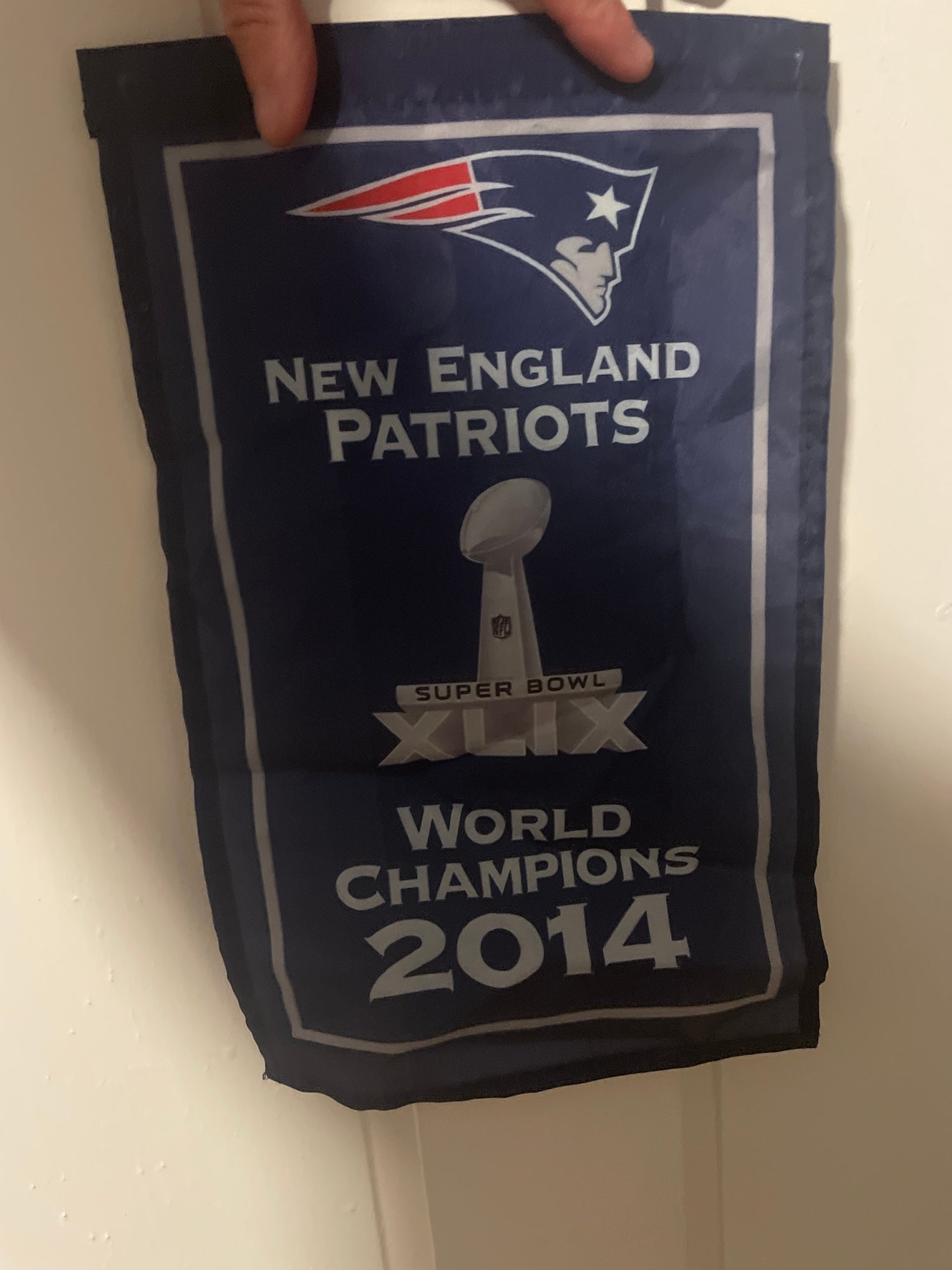 New England Patriots Super Bowl 51 Champions Embroidered Banner