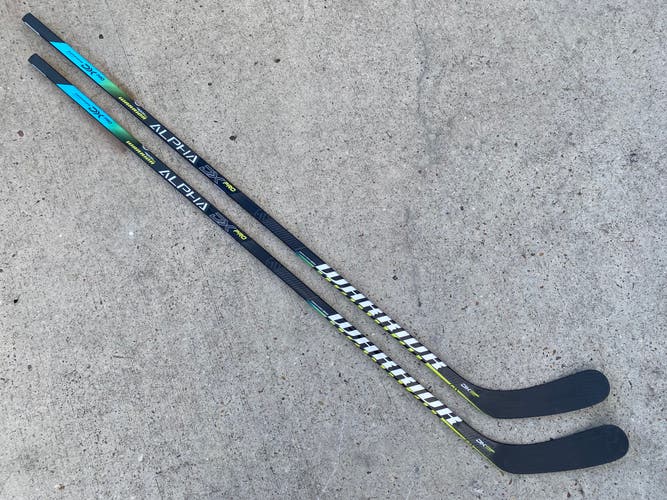 New! 2 PACK Alpha DX Pro Stock Hockey Sticks Left W03 MAX Backstrom 3358