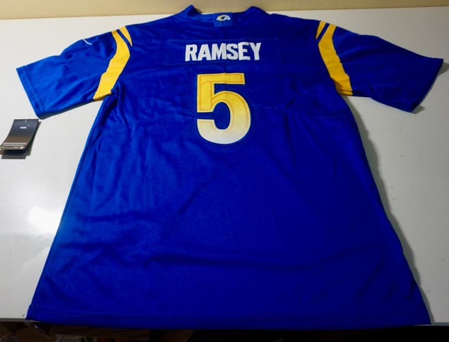 RAMSEY FOOTBALL JERSEY - #5 RAMS ADULT SMALL NEW!