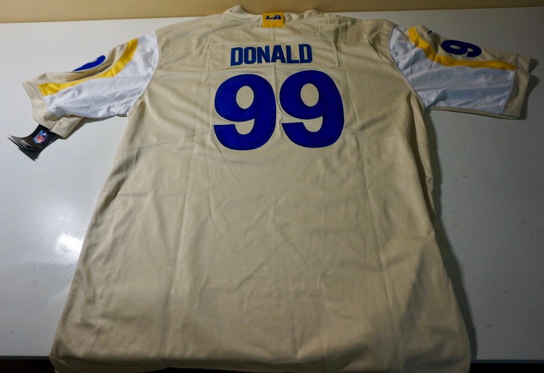 Los Angeles Rams Aaron Donald #99 Super Bowl LVI-C Patch Limited Jersey Men  XL