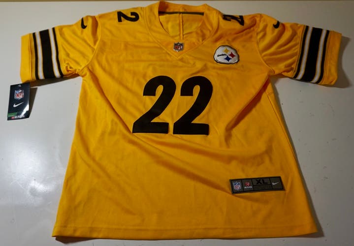 YOUTH XL STEELERS FOOTBALL JERSEY #22 NFL NEW!