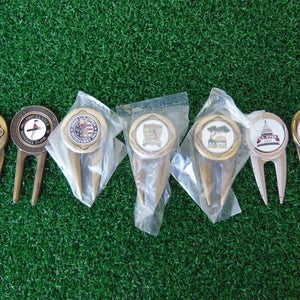7 US OPEN Ball Marks and Divot Tools - 2002,2004,2005,2007,2008,2011,2012