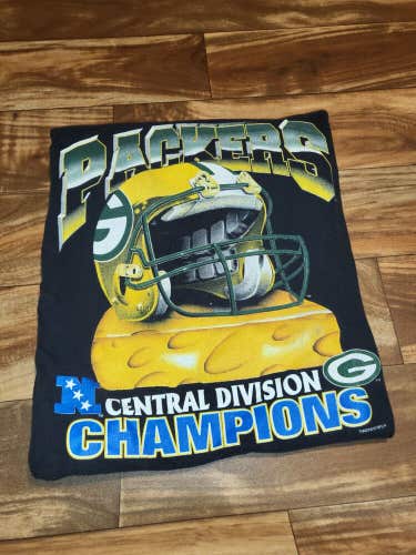 Vintage Rare 1996 Green Bay Packers Cheesehead Super Bowl Champs Shirt Size S/M