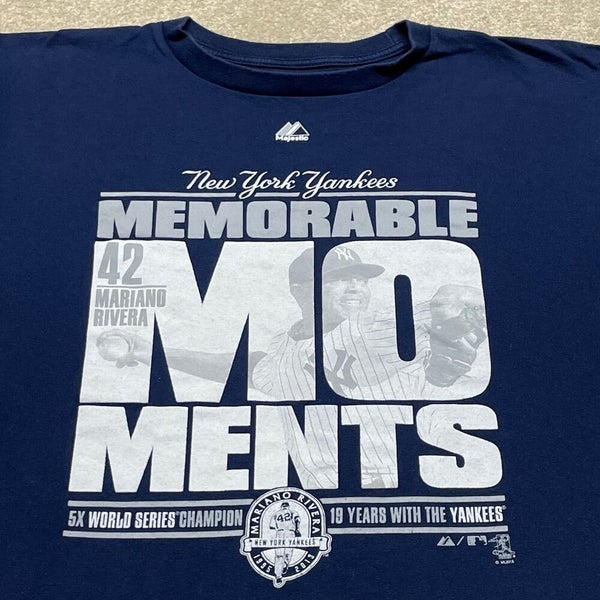 Mariano Rivera New York Yankees T Shirt Men Medium Adult Blue MLB