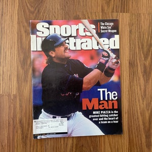 New York Mets Mike Piazza MLB BASEBALL 2000 Sports Illustrated Magazine!