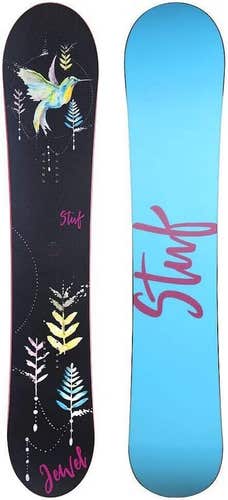 New Women's $350 Stuf "Jewel" Snowboard 144cm, Rocker ride, Bindings Available