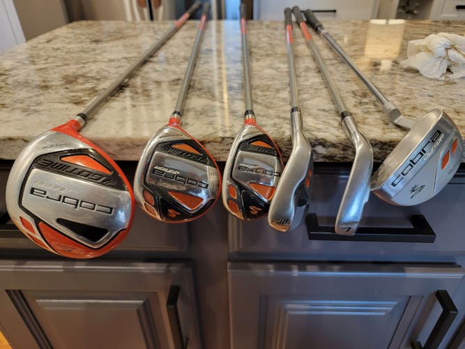Used Junior Cobra Right Handed Clubs (Full Set) 7 Pieces