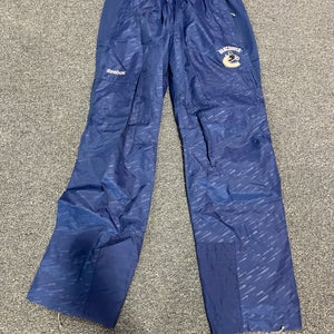 New Blue Reebok Center Ice Vancouver Canucks Warmup Pants Medium
