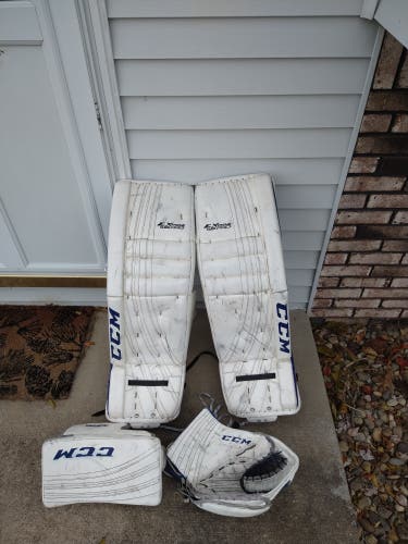 Used 34" CCM Regular Extreme Flex Pro Goalie Full Set Pro Stock