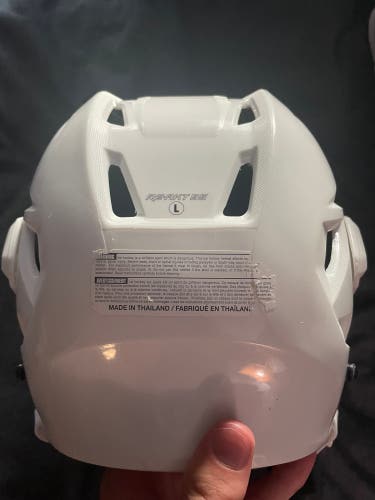 Bauer react 95 white helmet large