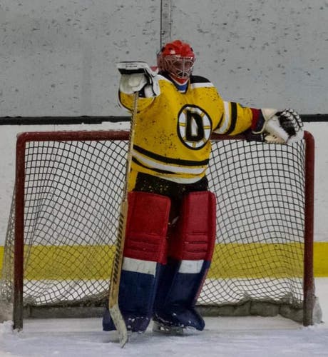 Used 36 +2.5" Vaughn Velocity V6 Goalie Leg Pads Pro Stock