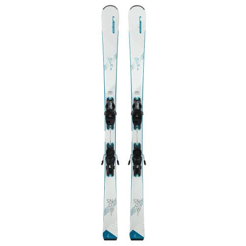 NEW 2023 Elan skis Snow White Skis women's + EL9.0 Bindings size adjustable 146cm