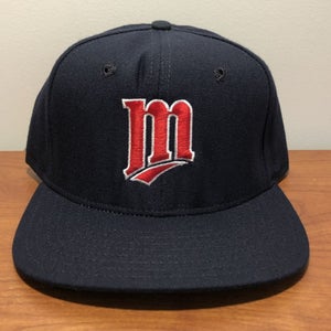 Minnesota Twins Hat Baseball Cap Snapback Adult New Era Blue MLB Vintage 80s USA