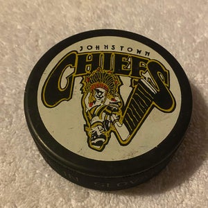 Vintage Johnstown Chiefs ECHL Collectible Hockey Puck