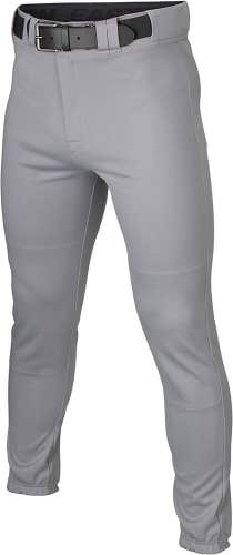 New Easton Rival+ Pro Taper baseball pants solid gray adult senior XL pant grey