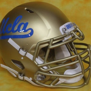 UCLA Bruins super custom fullsize football helmet Riddell Speed adult large gold
