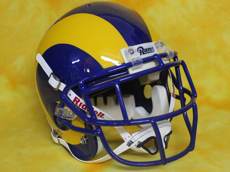 Los Angeles RAMS super custom fullsize football helmet Riddell