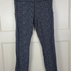 Athleta Ultimate Stash Textured 7/8 Tight Black White Women's Size: S