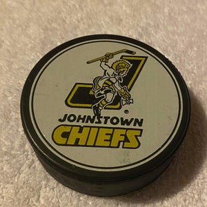 Vintage Johnstown Chiefs ECHL Collectible Hockey Puck