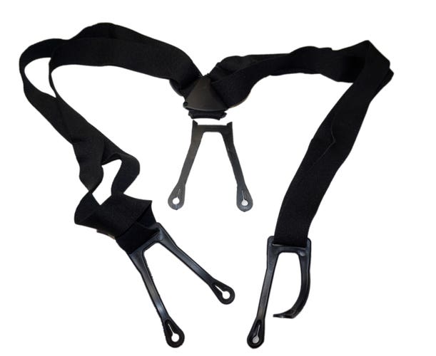 DAMAGED - A&R Hockey Adult Suspenders Ice Roller Hockey Pants - Fits SR 32"-50"